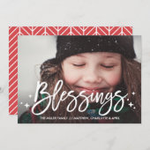 恵みクリスマスホリデーフルフォトカード シーズンカード (正面/裏面)