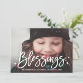 恵みクリスマスホリデーフルフォトカード シーズンカード (スタンド正面)