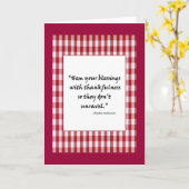 恵みグリーティングカードのヘム カード (黄色い花)