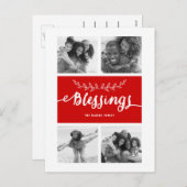 恵みコラージュ | 休日の写真はがき シーズンポストカード (正面/裏面)