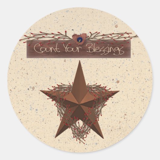 恵みシールの数を数える ラウンドシール (正面)