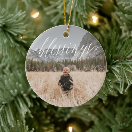 恵みスエレガントクリプト休日セラミックオーナメント セラミックオーナメント (ツリー)