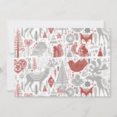 恵みスカンジナビアのクリスマス写真 シーズンカード (裏面)