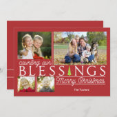 恵みズコラージュクリスマスフォトカード シーズンカード (正面/裏面)