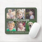 恵みダークグリーン6フォトコラージュ マウスパッド (マウス)