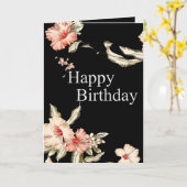 恵みハイビスカス誕生日 カード (黄色い花)