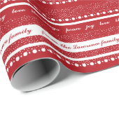 恵みピースラブジョイパーソナライズされたクリスマス ラッピングペーパー (ロールコーナー)