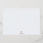 恵みフォイルクリスマスカード 箔招待状 (裏面)