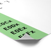 恵みフォント合字 ポスター (角)