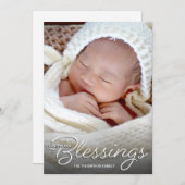 恵みベビーの誕生発表 案内状 (正面/裏面)