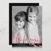 恵みホリデーフォトカード シーズンカード (正面/裏面)