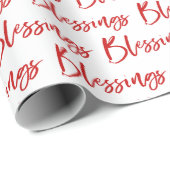 恵みモダンクリスチャンクリスマスラッピングパパップ ラッピングペーパー (ロールコーナー)