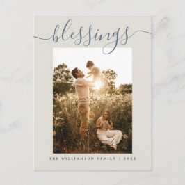 恵みモダンズクリームクリスマスホリデイ シーズンポストカード