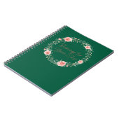 恵みリース名前をカスタムするクリスチャン ノートブック (左側)