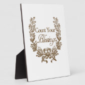 恵みヴィンテージタイポグラフィ フォトプラーク