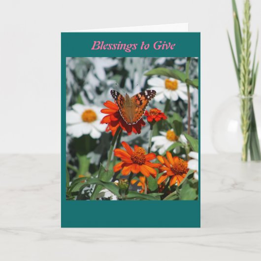 恵み与え サンキューカード (正面)