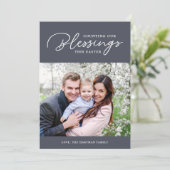 恵み数 | イースターフォトカード | グレー シーズンカード (スタンド正面)