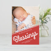 恵み数 |クリスマスベビー写真 シーズンカード (スタンド正面)