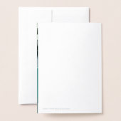 恵み数 |クリスマス・ファミリーの写真 箔カード (裏面封筒付き)