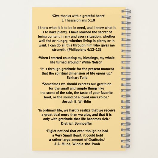 恵み数 ノートブック (裏面)