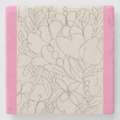 恵み深い花  ストーンコースター (正面)