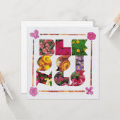 恵み白とフローラ文字 カード (正面/裏面インサイチュ)