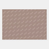 恵み茶色9C7F74 ラッピングペーパーシート (正面3)