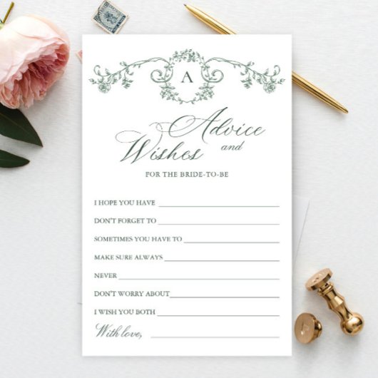 恵み華美ビクトリアンフローラウィッシュ&アドバイスカード