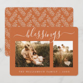 恵み2写真テンプレートクリスマスホリデーカード シーズンカード (正面/裏面)