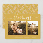 恵み2写真テンプレートクリスマスホリデーカード シーズンカード (正面/裏面)