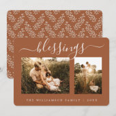 恵み2写真テンプレートクリスマスホリデーカード シーズンカード (正面/裏面)