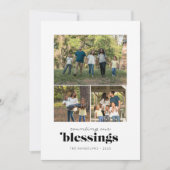 恵み3枚の写真を数える シーズンカード (正面)