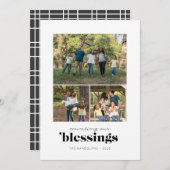 恵み3枚の写真を数える シーズンカード (正面/裏面)