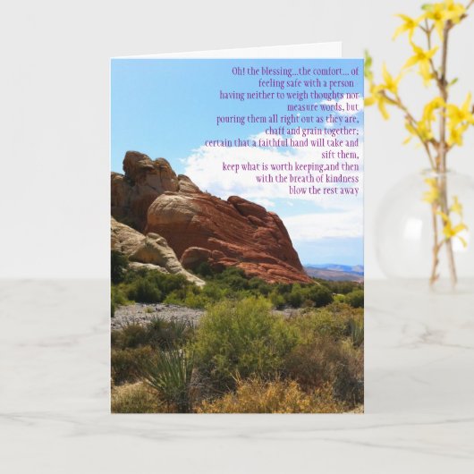 恵み カード (黄色い花)