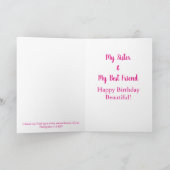 恵み |シスター誕生日カード カード (内部)