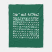 恵み フリースブランケット (正面)