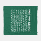 恵み フリースブランケット (正面(横))