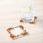 恵み:リース収穫 スクエアペーパーコースター (インサイチュ)