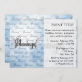 恵み，天使の翼，光背 招待状 (正面/裏面)