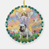 恵み – 英語のブルディング（白） セラミックオーナメント (裏面)