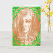 恵みImbolcグリーティングカード カード (黄色い花)