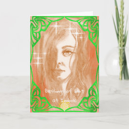 恵みImbolcグリーティングカード カード