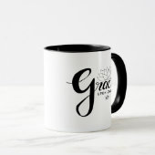 恵エレガントみキリスト教信仰のスクリプトフローラ マグカップ (正面右)