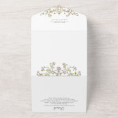 恵ビクトリアン華美みフローラ結婚のQRコード オールインワン招待状 (外側)