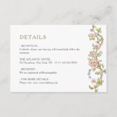 恵ビクトリアン華美フローラ結婚詳細 エンクロージャーカード (正面)