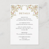 恵ビクトリアン華美フローラ結婚詳細 エンクロージャーカード (正面)