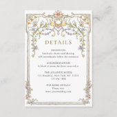 恵ビクトリアン華美フローラ結婚詳細 エンクロージャーカード (正面)