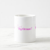 恵救みピンクの聖書聖句クリスチャンのマグカップ コーヒーマグカップ (中央)