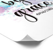 恵救み |水色の背景 ポスター (角)