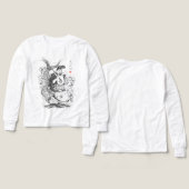 恵比寿 - 漁業と商売の神 (水墨画) (デザイン 正面&背面)